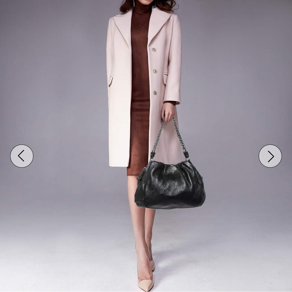 PRADA Black Cervo Leather Chain Bag